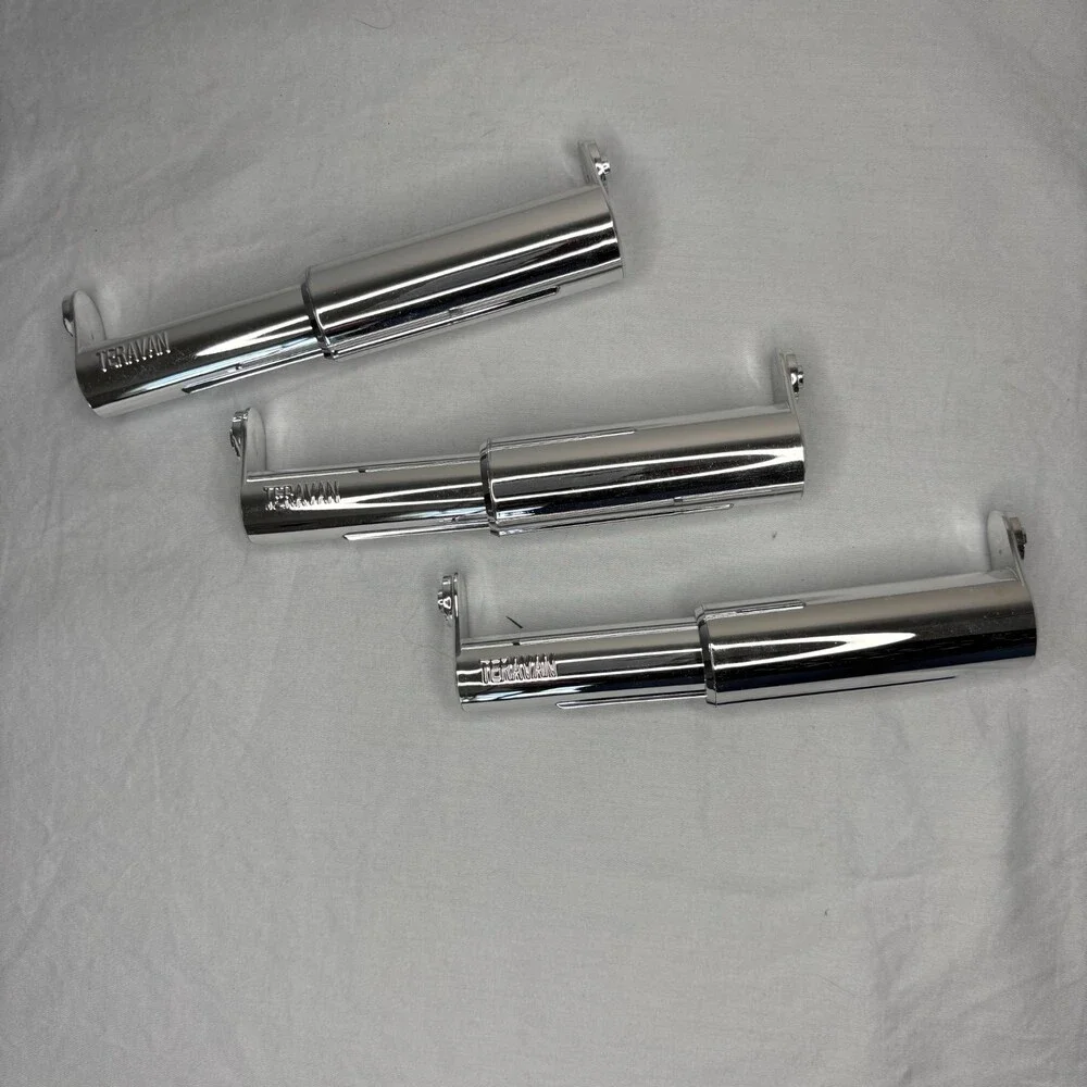 Teravan Extender for Extra Large Toilet Paper, Silver/Chrome X3